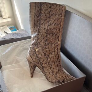 Louise et Cie Brown Snakeskin Heeled Boots